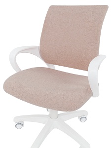 Детское компьютерное кресло CHAIRMAN KIDS 103 LT, ткань букле barni, зефир, пластик белый